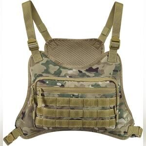 NIB AMHEH Tactical Chest Bag Sports Rig Vest Adjustable EDC Travel Pack